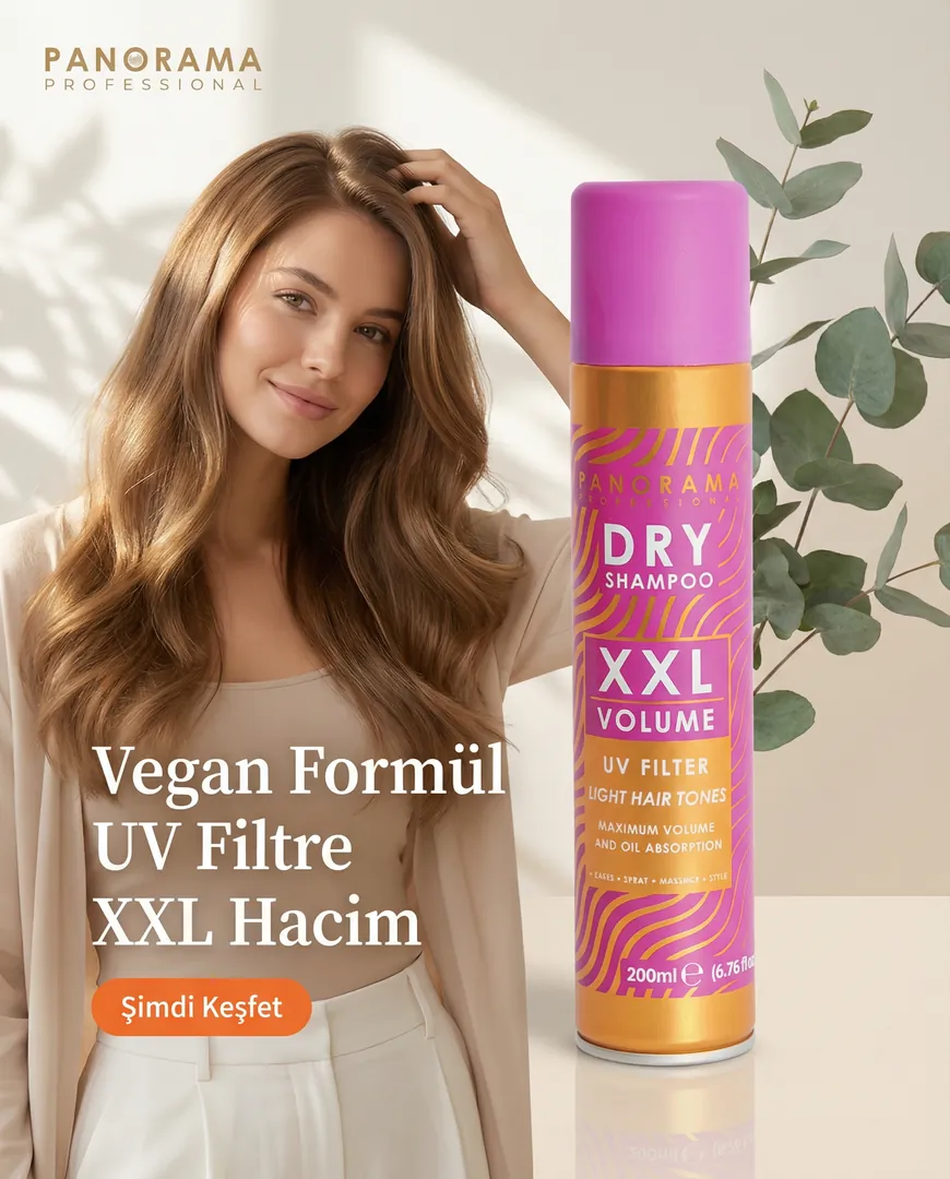 Beauty ad for Panorama dry shampoo