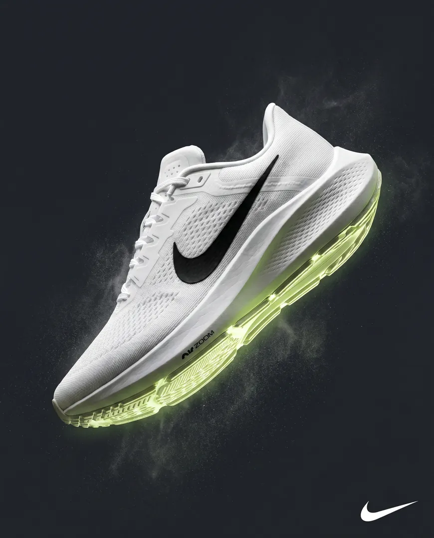 Footwear ad for a performance running shoe