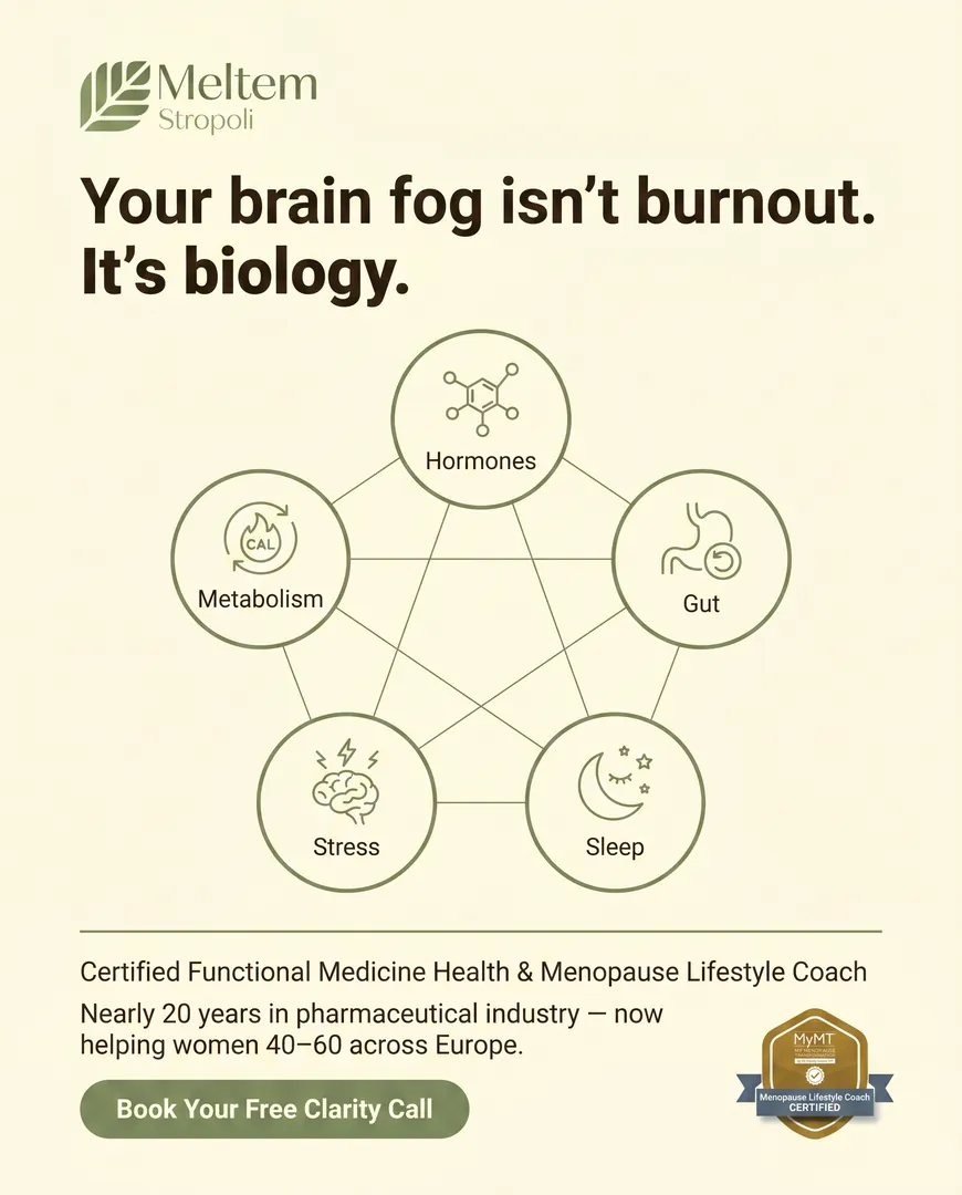 Health ad for a menopause and wellness coach